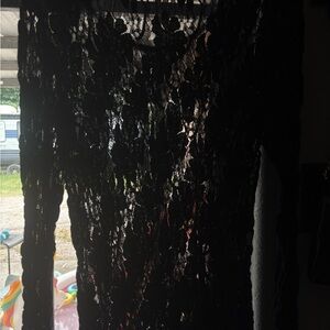 Young Essence Black Floral Lace Top